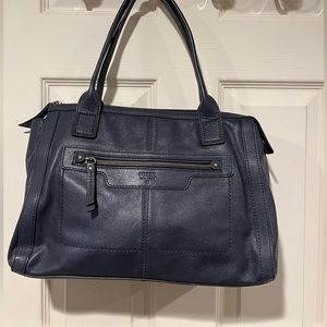 Fossil navy satchel